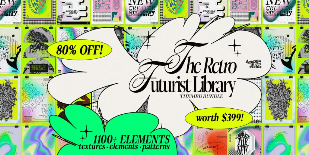 Retro Futurist Library Bundle Graphics - Image 1