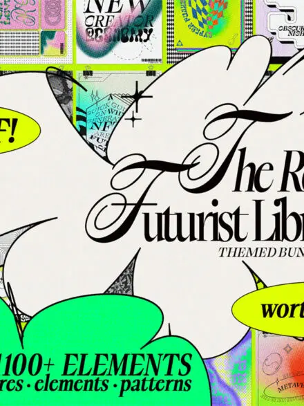 Retro Futurist Library Bundle Graphics - Image 4