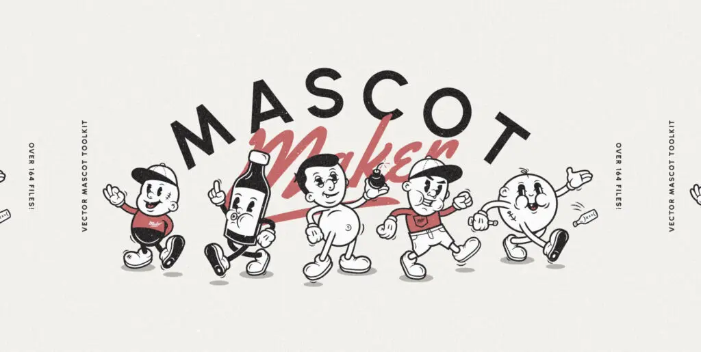 Mascot Maker – Vintage Vector Cartoon Characters Graphics - Image 2