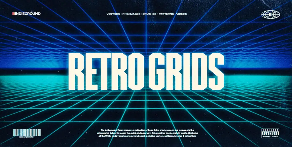 Retro Grids Graphics - Image 1