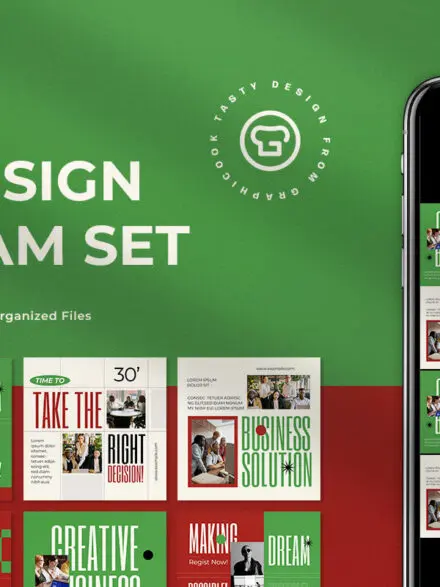 Maroon Swiss Design Creative Agency Instagram Pack Graphics - Image 7