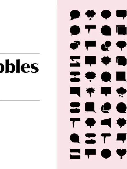Speech Bubble Icons Graphics - Image 1