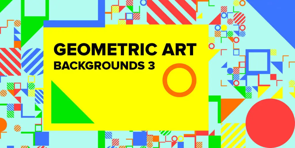 Geometric Art Backgrounds 3 Graphics - Image 1