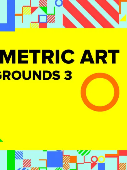 Geometric Art Backgrounds 3 Graphics - Image 1