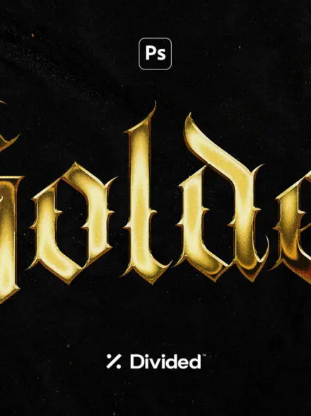 Golden Gold Chrome Effect Graphics - Image 7