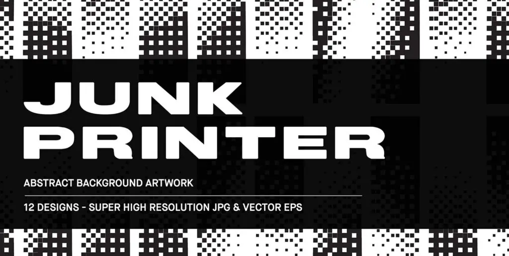 Junk Printer Abstract Backgrounds Graphics - Image 1