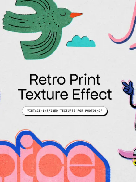 Retro Print Texture Effect Graphics - Image 11