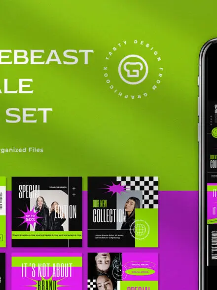 Green Hypebeast Fashion Sale Instagram Pack Graphics - Image 7