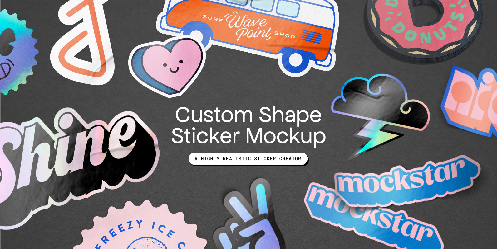 Custom Shape Sticker Mockups Graphics Instant Download Available Custom Shape Sticker Mockups Graphics Instant Download Available