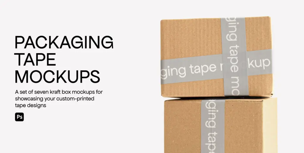 Packaging Tape Mockup Graphics - Image 2