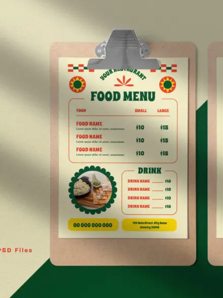 Green Mexico Food Menu Graphics - Image 2