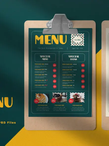 Green Vintage Food Menu Graphics - Image 10