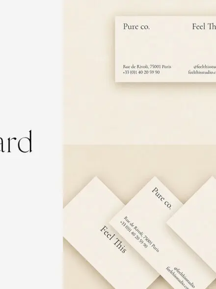 Pure Business Card Mockup Kit Graphics - Image 4