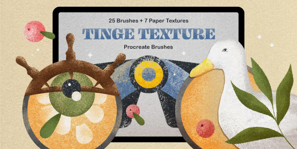 Tinge Texture Procreate Brushes Graphics - Image 1
