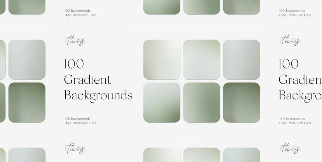 100 Green Gradient Backgrounds Textures Graphics - Image 2