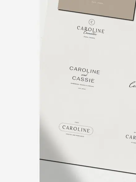 Caroline Minimal Logo Kit Graphics - Image 11