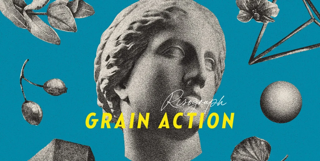 Risograph Grain Photoshop Action Graphics - Image 2