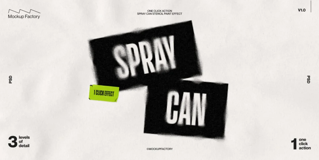 Spray Can One Click Spray Effect Graphics - Image 1