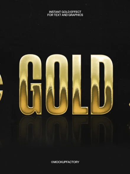 Gold Live Type & Vector Effect Graphics - Image 10