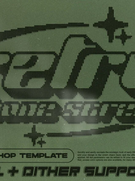 Retro Phone Screen Effect Graphics - Image 7