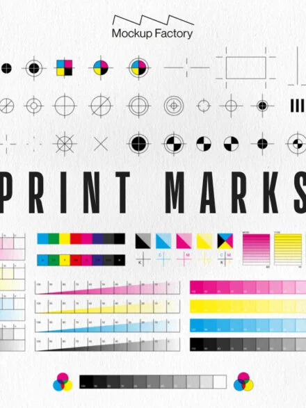 Print Marks Vector Assets Graphics - Image 1