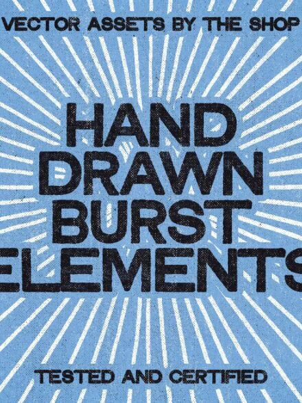 28 Hand-Drawn Burst Elements Graphics - Image 2
