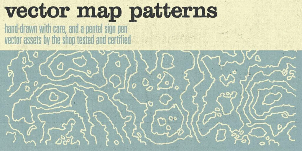 Hand-Drawn Vector Map Patterns Volume 01 Graphics - Image 2
