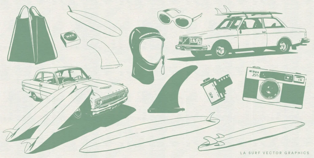 L.A. Surf Vector Graphics - Image 2