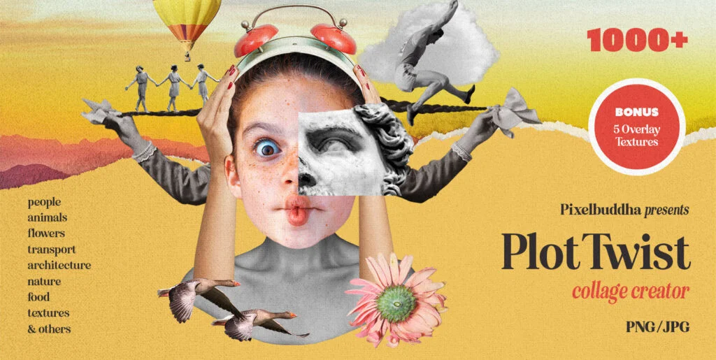 Plot Twist Collage Creator Graphics - Image 1