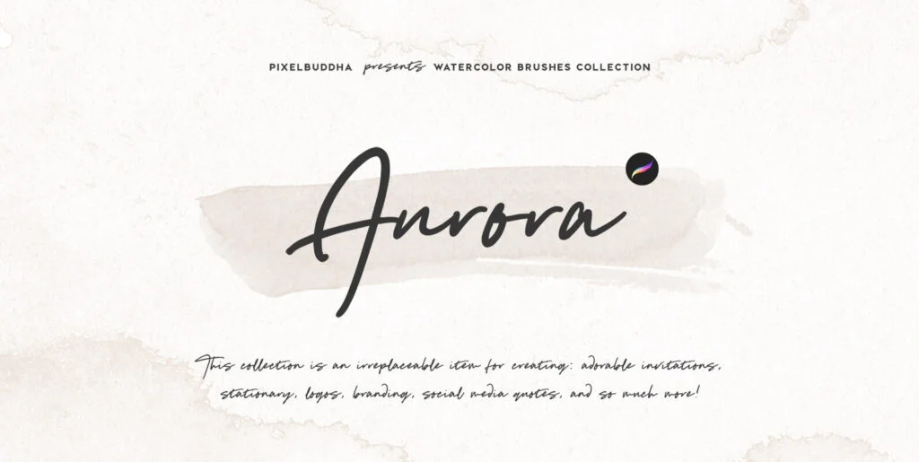 Aurora Watercolor Procreate Brushes Graphics - Image 1