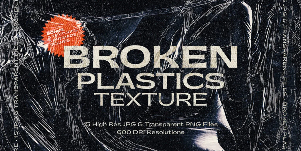 Broken Plastics Texture Graphics - Image 1
