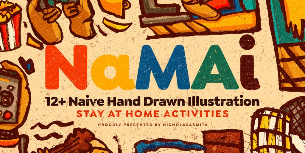 Namai – 12 Naive Hand Drawn Illustrations Graphics - Image 2