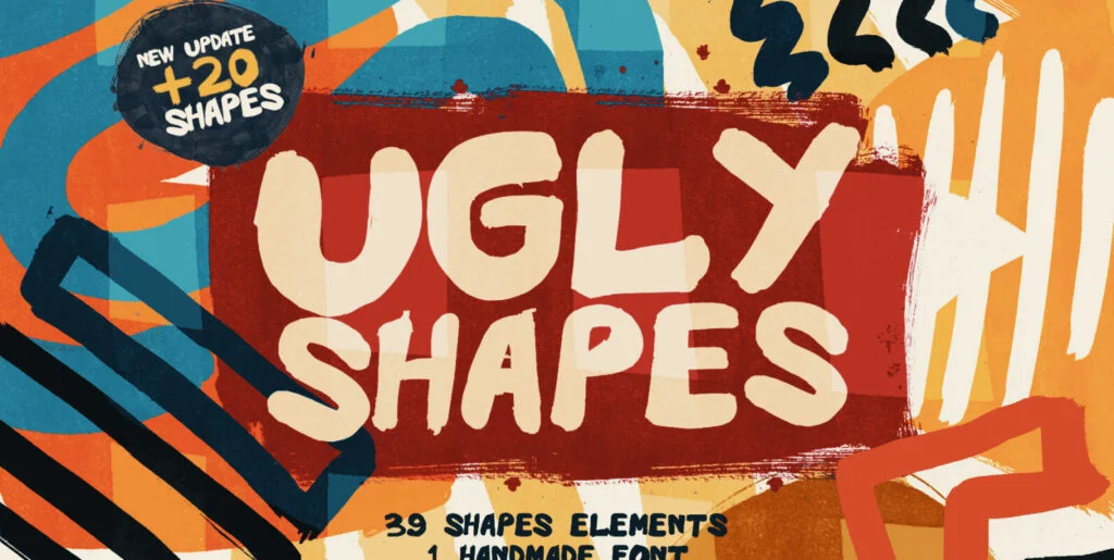 Ugly Shapes – 70 Shape Elements Graphics - Image 2