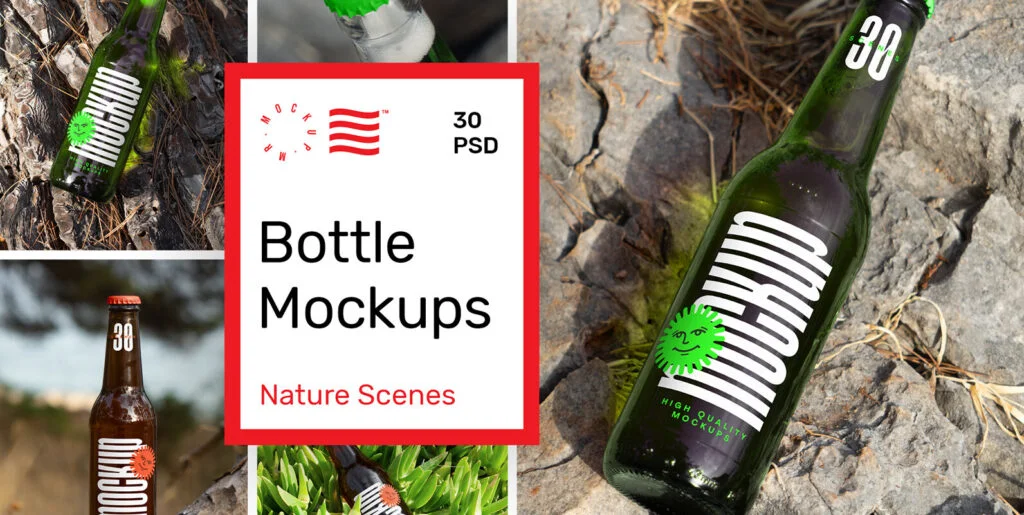 Bottle Mockups – Nature Scenes Graphics - Image 2