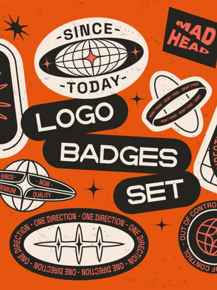 Editable Logo Badge Builder Set Graphics - Image 3