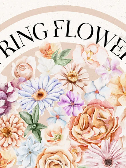Spring Flowers Collection Graphics - Image 9