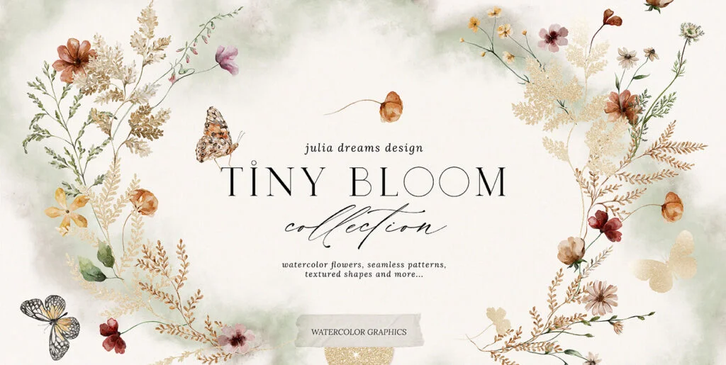 Tiny Bloom Collection Graphics - Image 1