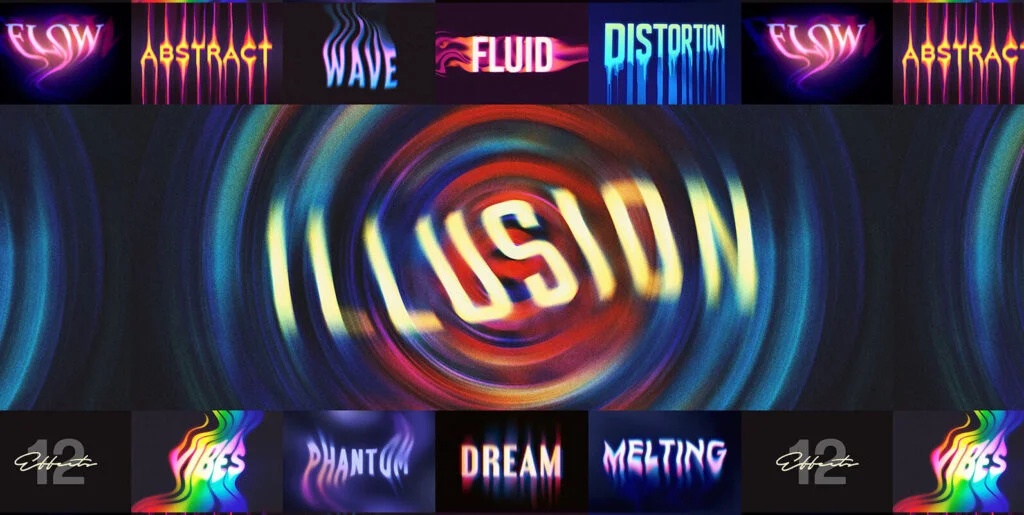 Melting Illusion Text Effects Graphics - Image 1