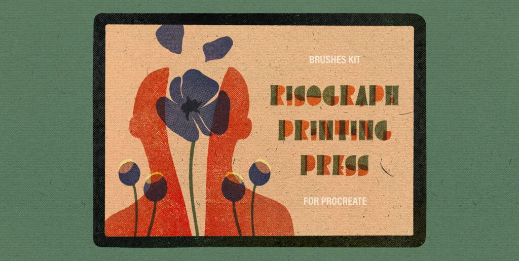 Printing Press Procreate Brushes Graphics - Image 2