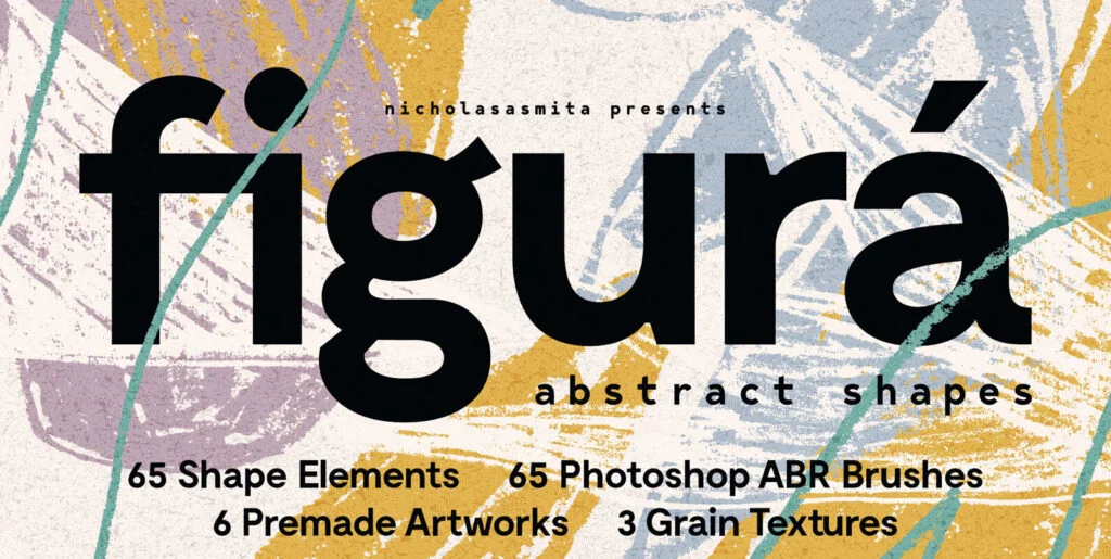 Figura – Abstract Shapes and Brushes Graphics - Image 1