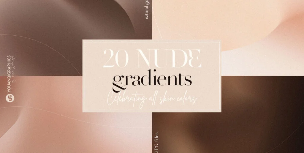 Nude Gradient Textured Backgrounds Graphics - Image 2
