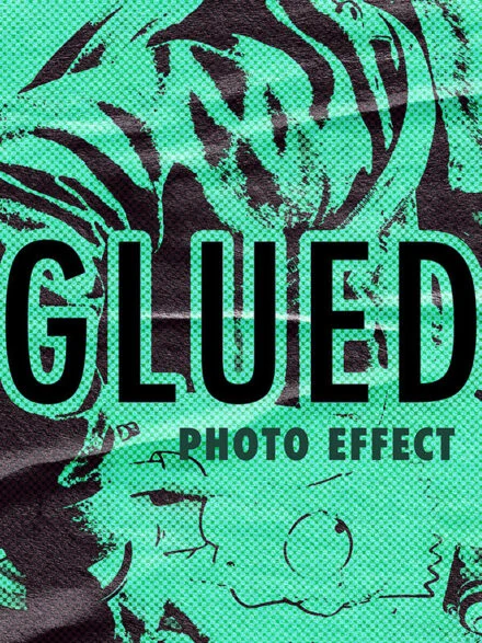 Glued Poster Photo Effect Graphics - Image 3