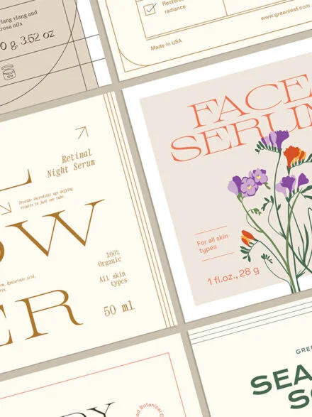 Floral Retro Label Kit Graphics - Image 4