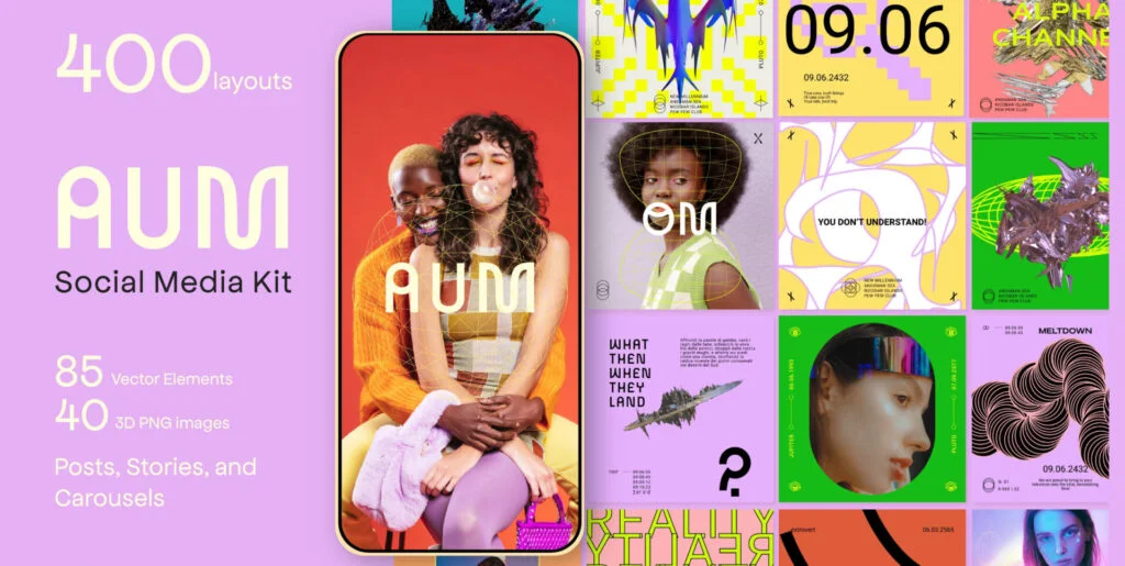 AUM – Dreamy Events & Body Positive Templates Graphics - Image 1