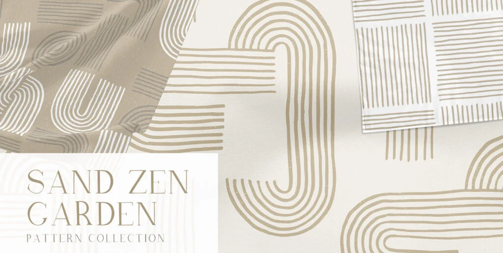 Sand Zen Garden – Seamless Patterns Graphics - Image 2