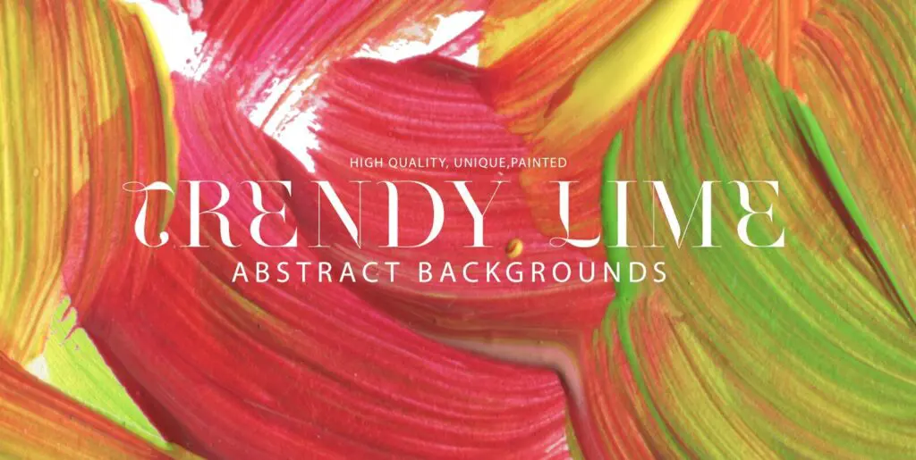 Trendy Lime Abstract Background Graphics - Image 2