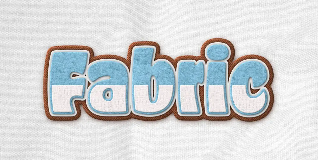 Layered Fabric Text Effect Mockup Graphics - Image 2