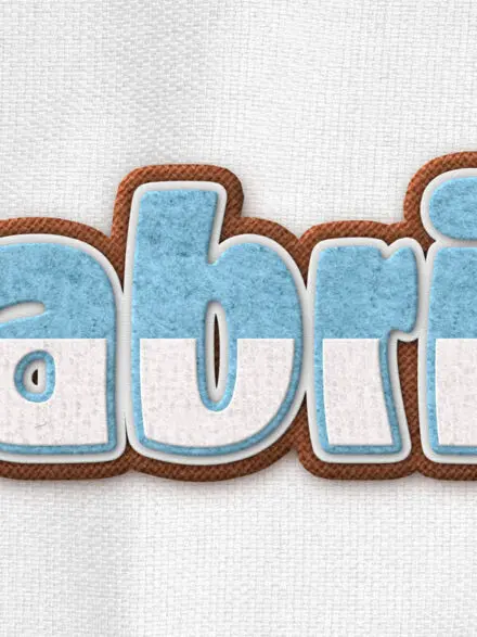 Layered Fabric Text Effect Mockup Graphics - Image 2