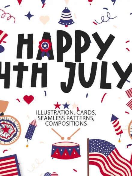 Happy 4th July! Independence Day Set Graphics - Image 2