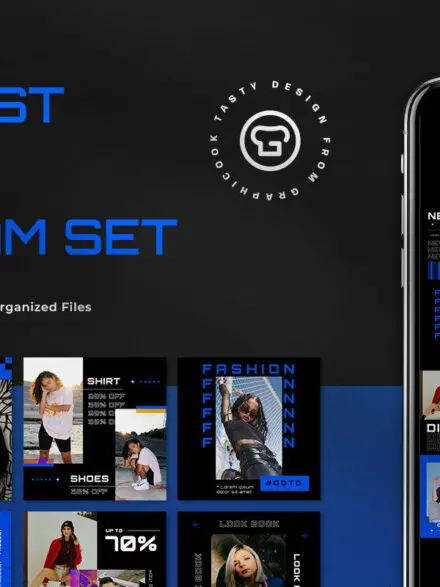 Black Hypebeast Fashion Instagram Pack Graphics - Image 4